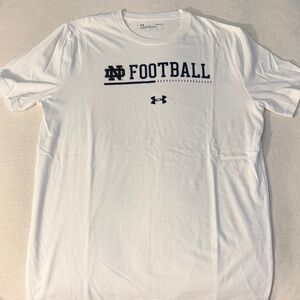 NWOT Under Armour White Football Graphic Tee